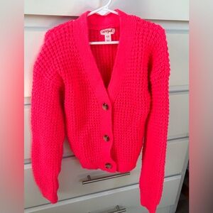 Cat & Jack Bright Pink Cardigan Sweater